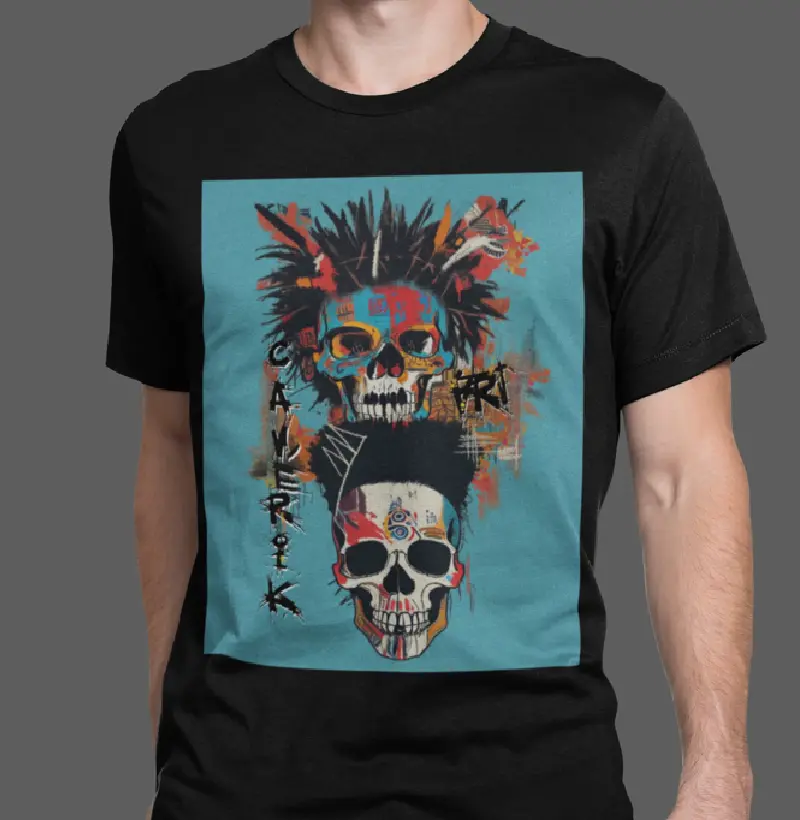 Caveira Inspirada em Basquiat