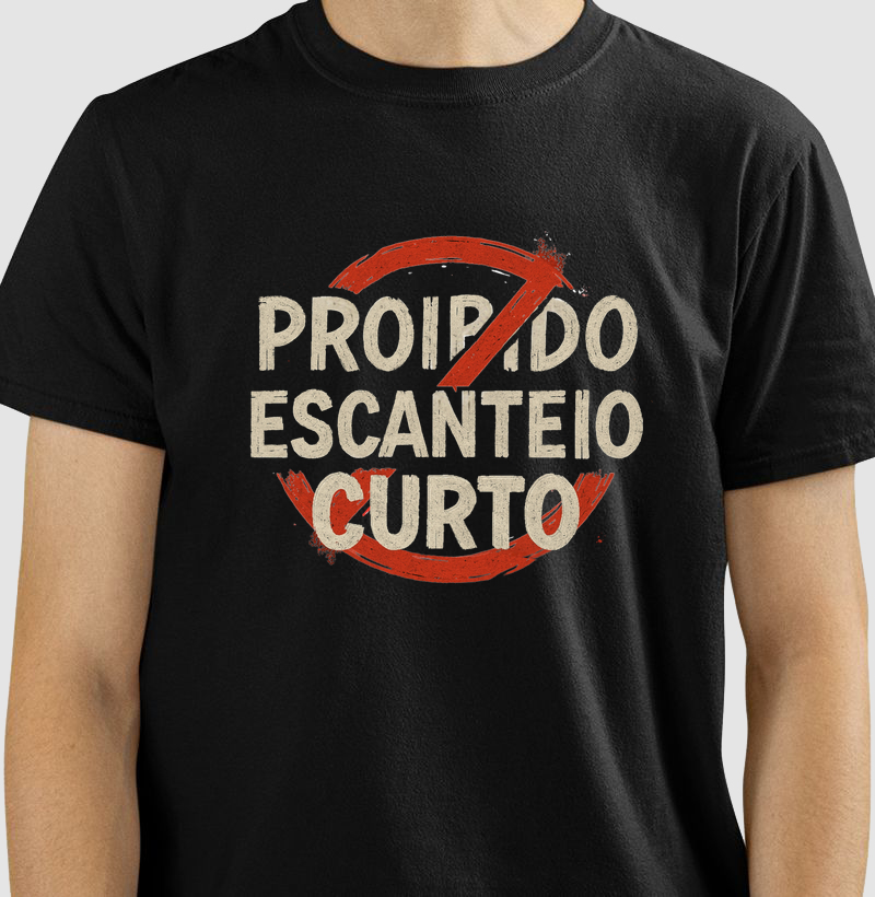 Camiseta Proibido Escanteio Curto