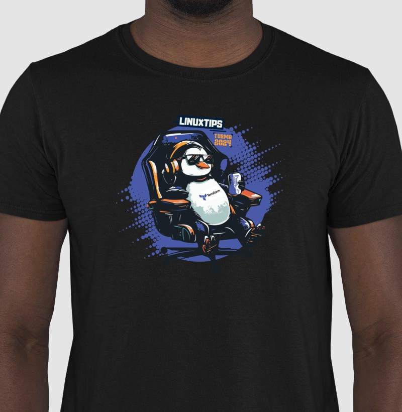 T-Shirt LINUXtips Terraform - Edição Limitada