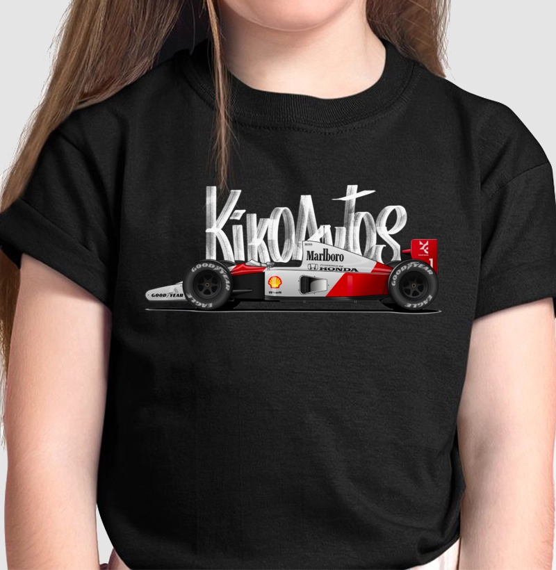 Camiseta Infantil - F1 Kikoautos - Preta - by Reserva Ink 