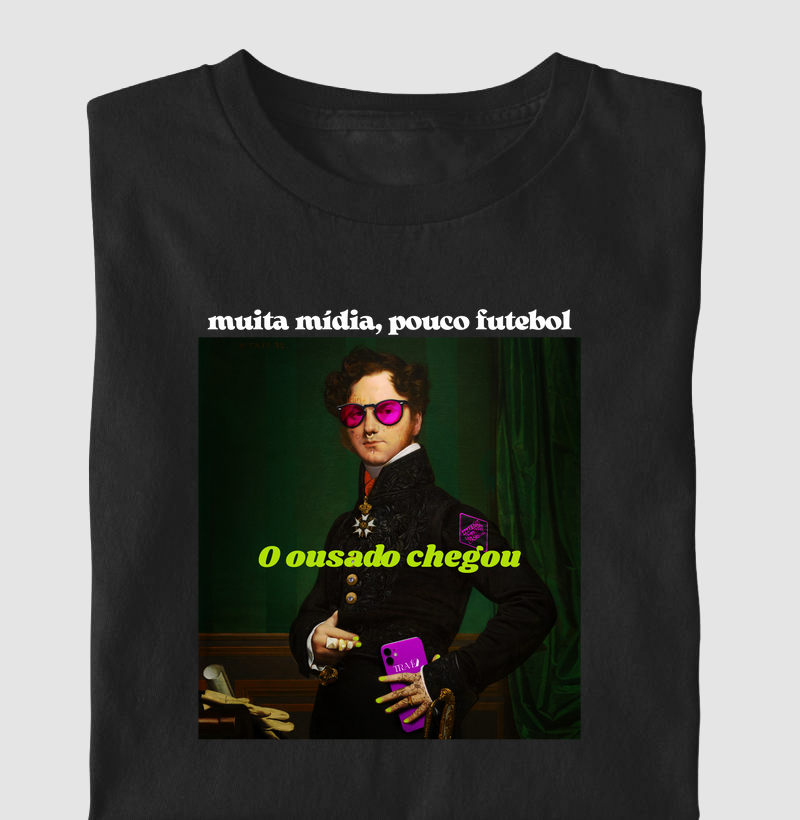 O ousado chegou: muita mídia, pouco futebol