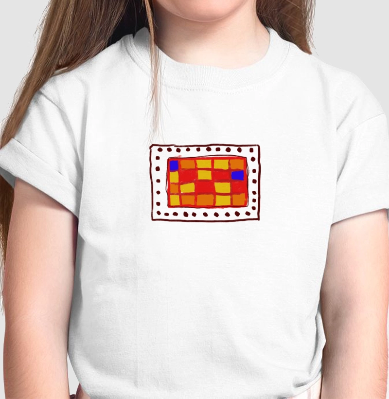 Camiseta Infantil Quadradinhos