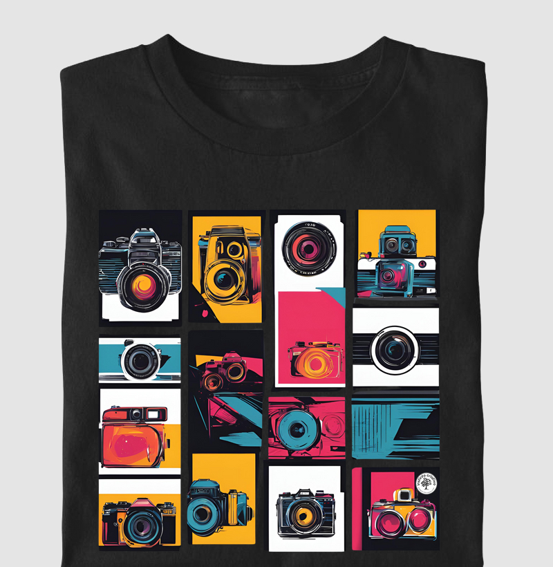 Camisetas / Imagens Criativas / Câmera 90