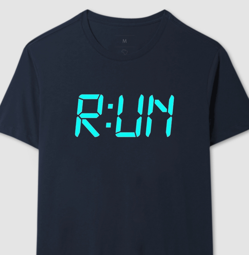 Camiseta RUN Corrida – Porque o Relógio Não Espera