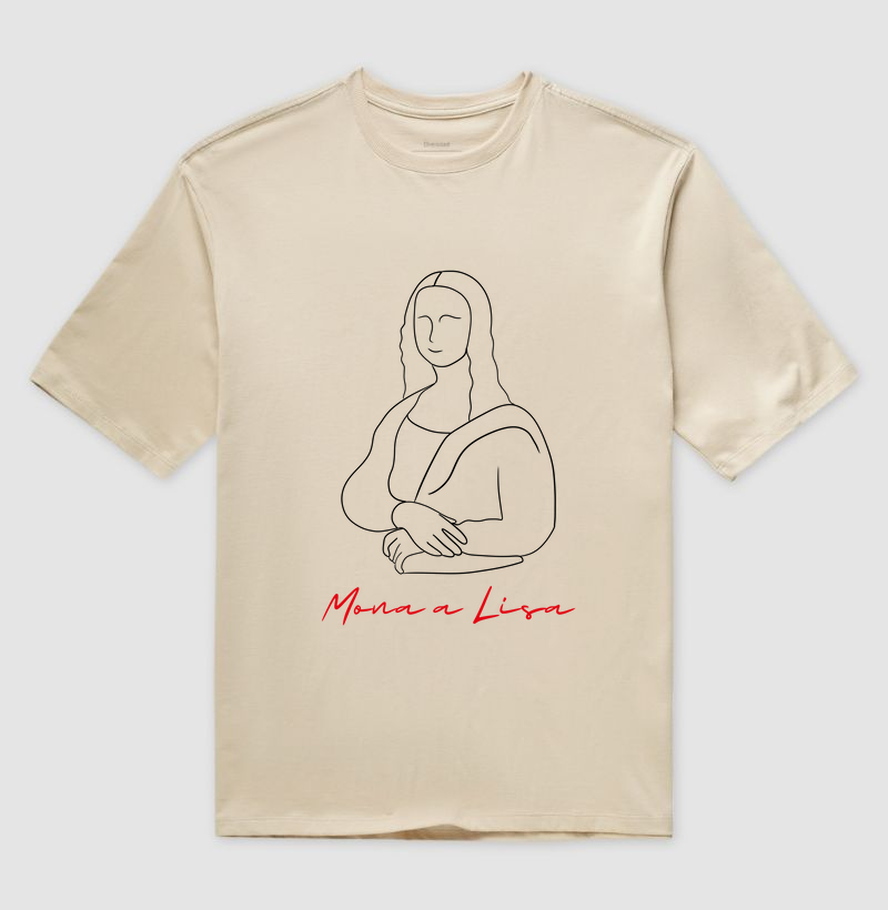 Camiseta Oversized - Monalisa