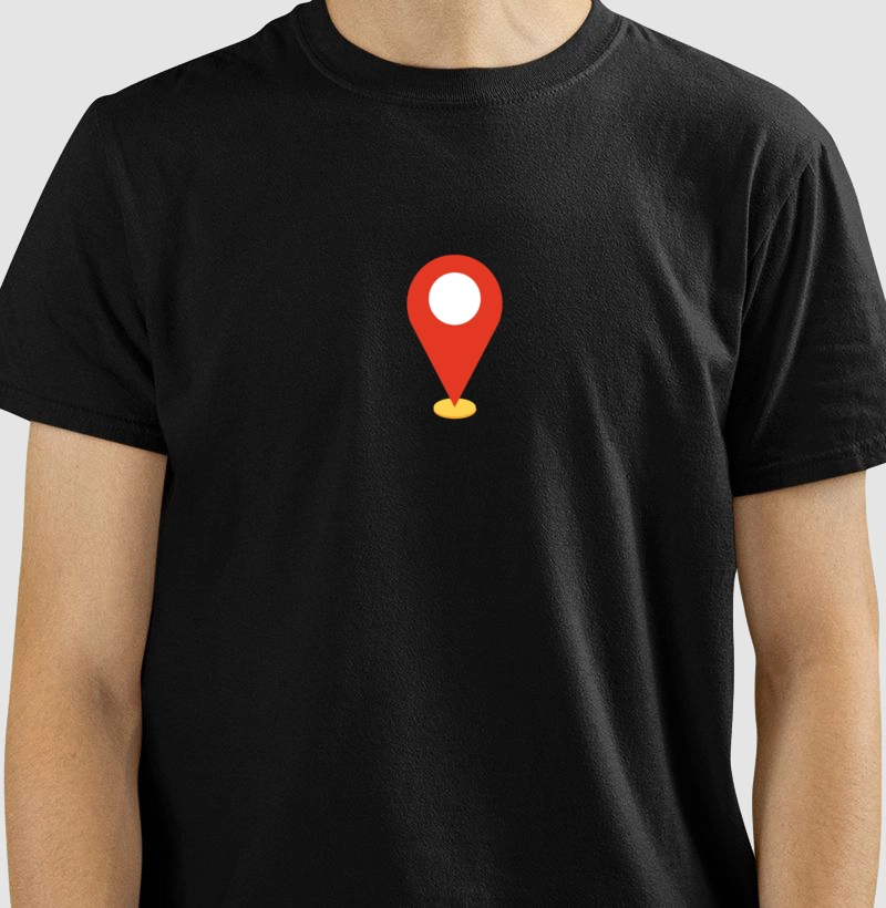 Camiseta localização
