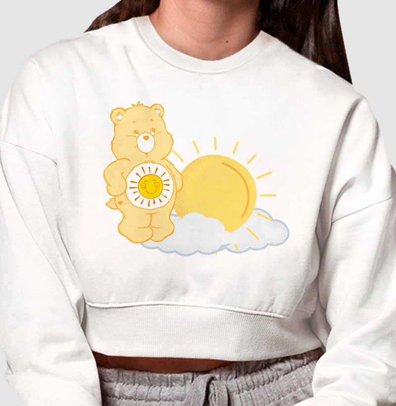 Moletom Cropped Ursinhos Carinhosos