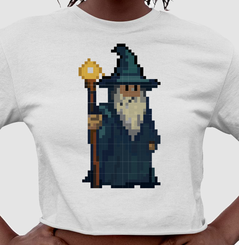 Arcane Pixel Wizard – Think Tee