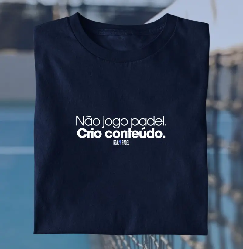 Não jogo padel. Crio conteúdo