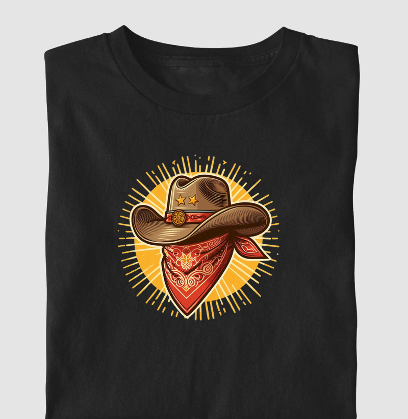 Chapéu Cowboy com lenço