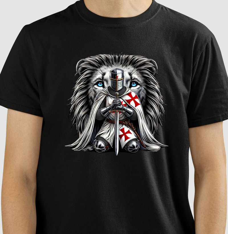 Camisa Cavaleiro Templário Leão