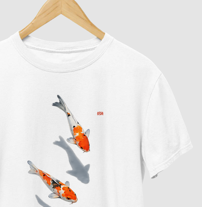Camiseta Carpas Nishikigoi (Sombras) - Minimalista