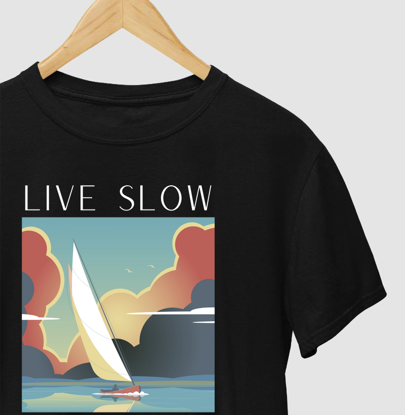 Camiseta Algodão Live Slow