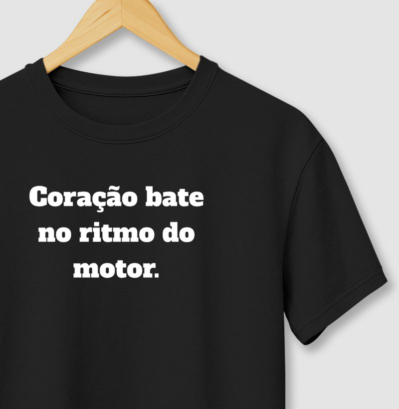 Coração bate no ritmo do motor.