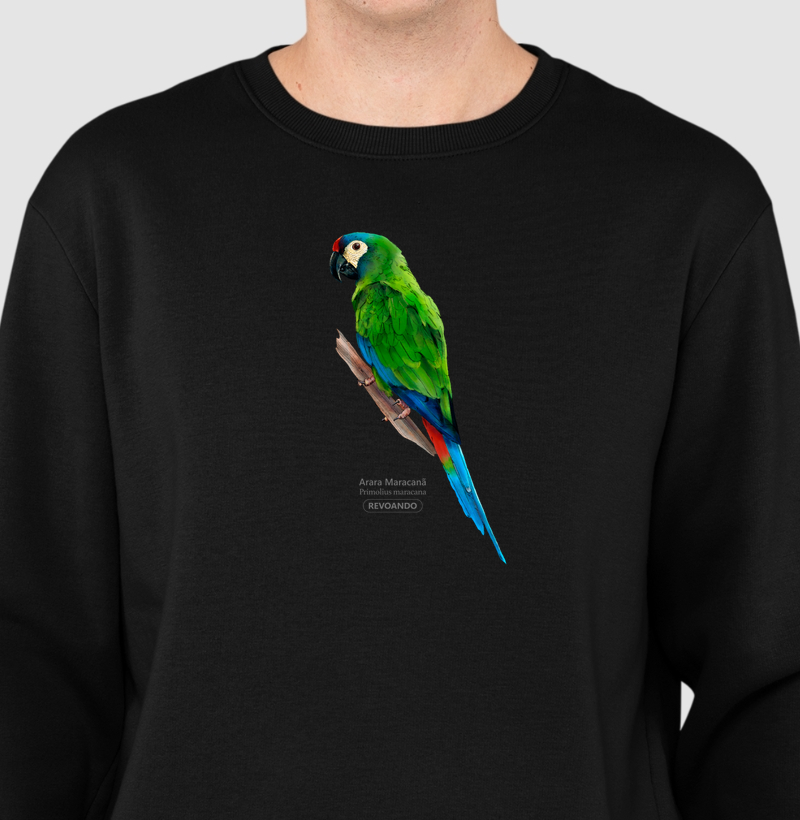 Aves do Brasil - Arara Maracanã - Moletom