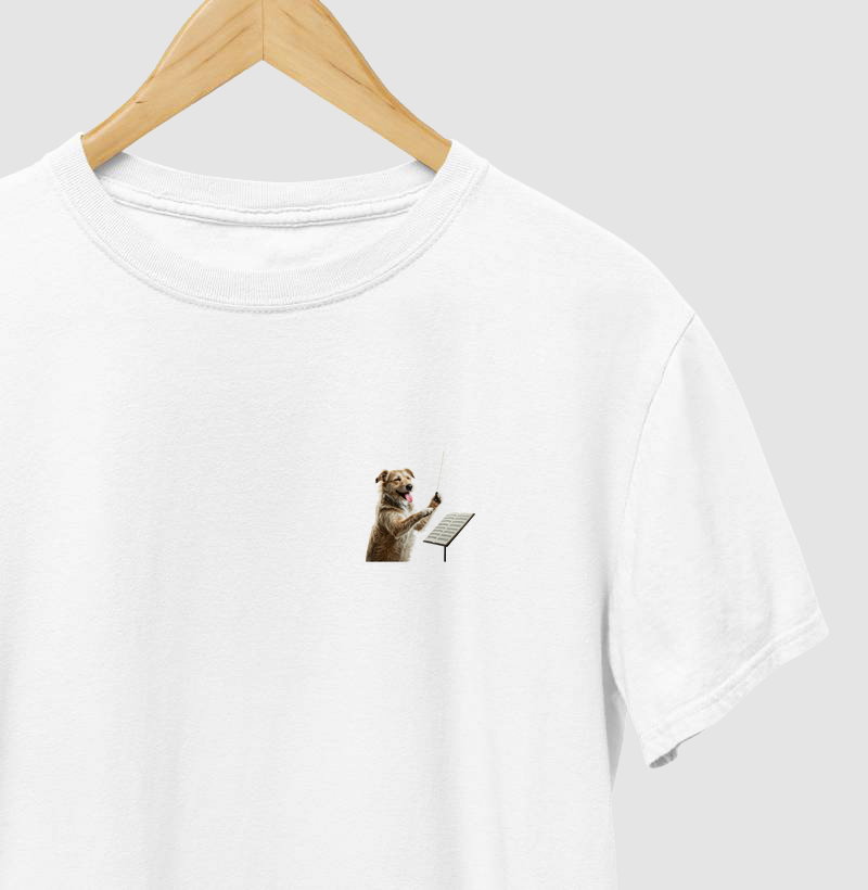T-shirt Cão Maestro Minimalista 