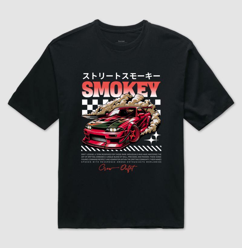 Camiseta Oversized - Smokey Drift