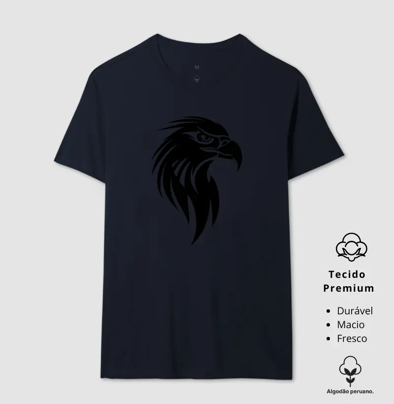 Camiseta Animalis 100% Algodão Peruano Águia