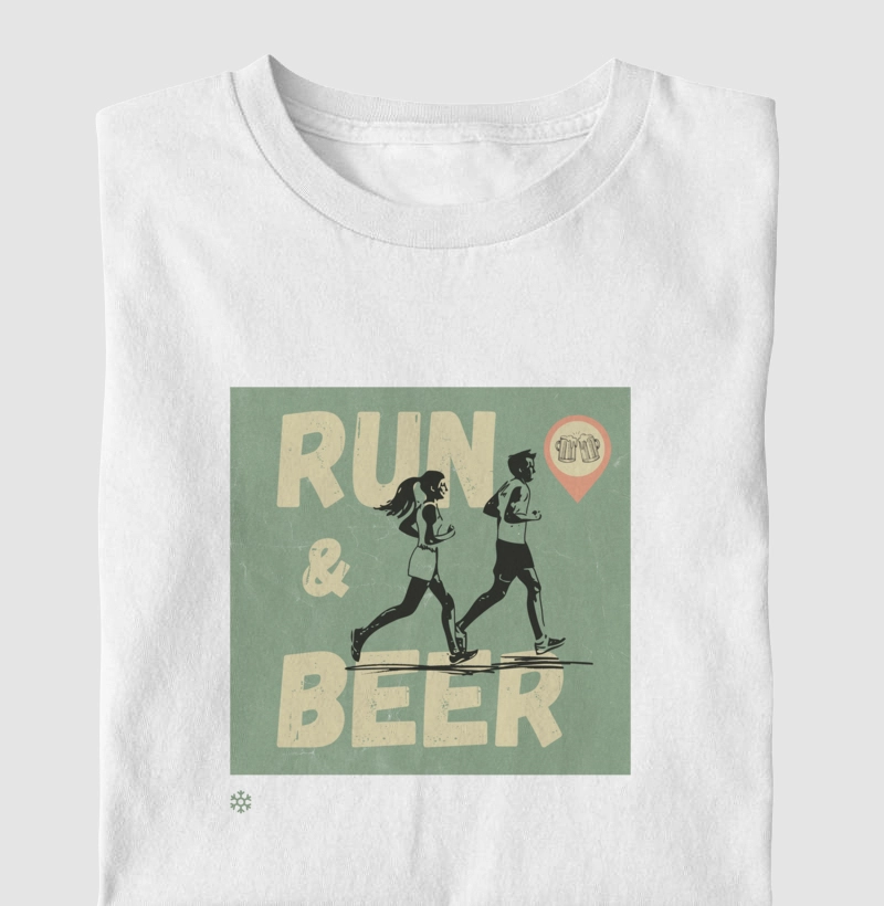 Camiseta Run and Beer