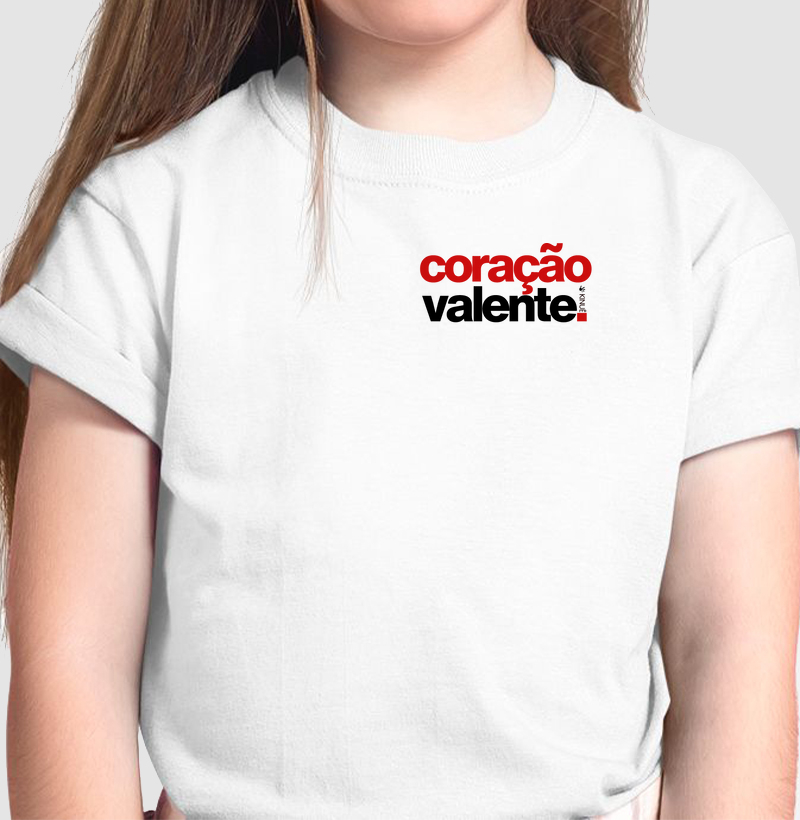 Camiseta - Coração valente