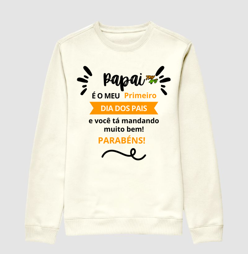 🎁Suéter Slim Dia dos Pais – Moletom Careca com estilo e respeito pra quem representa no corre.