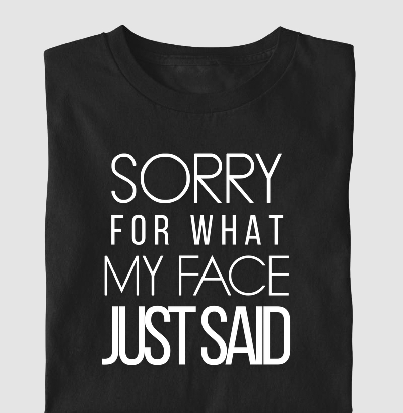 Camiseta Sorry