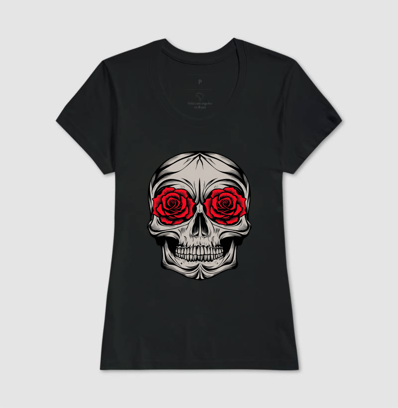 Camiseta Skull Feminina