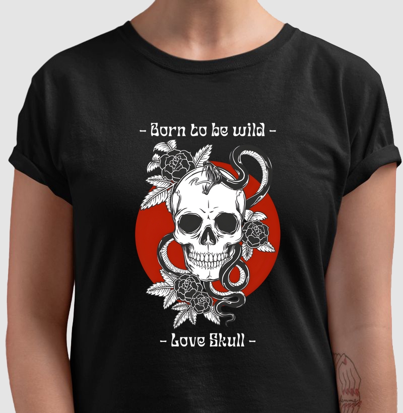 Camiseta Skull Wild