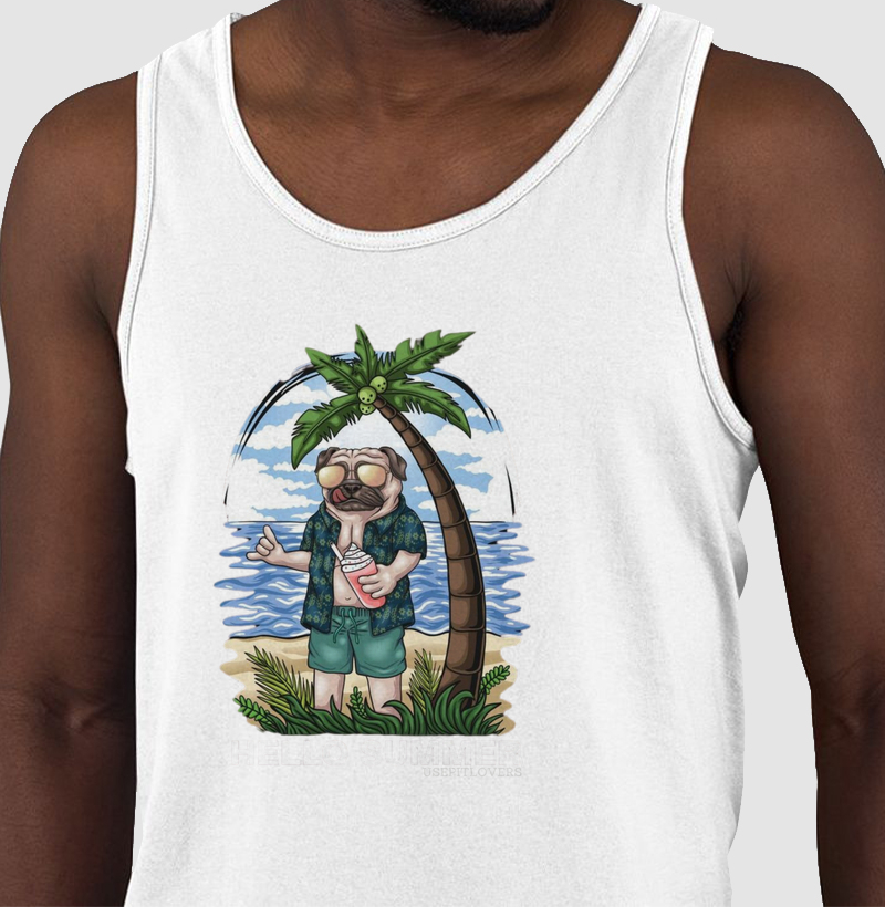 Pug Hello Summer