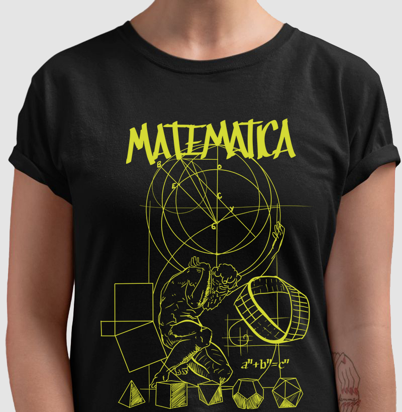 Camiseta disciplina Matemática