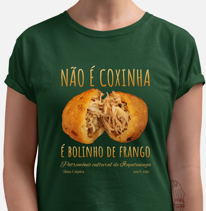 Não é coxinha, é bolinho de frango