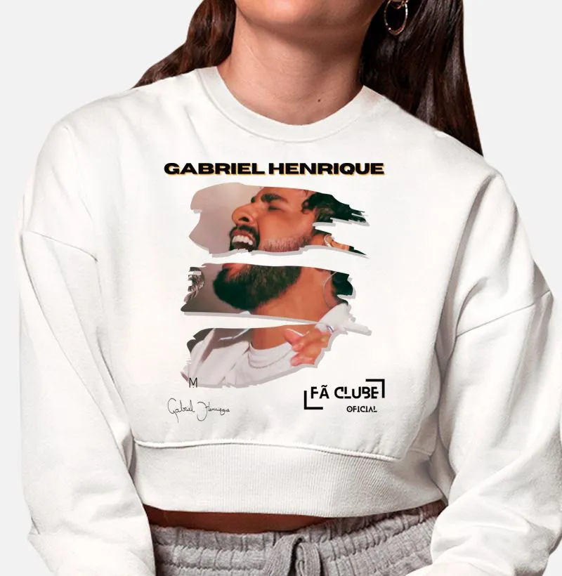 Gabriel Henrique - Moletom Cropped - Beautiful Collection - Fã Clube Oficial