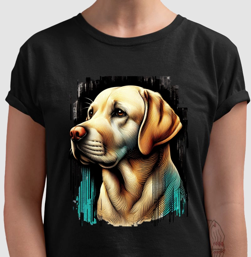 Camiseta Labrador Retriever estilo graffiti e arte de rua!