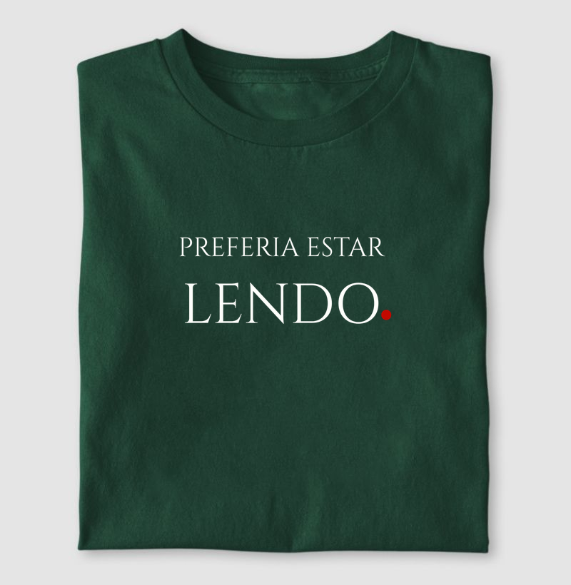 PREFERIA ESTAR LENDO