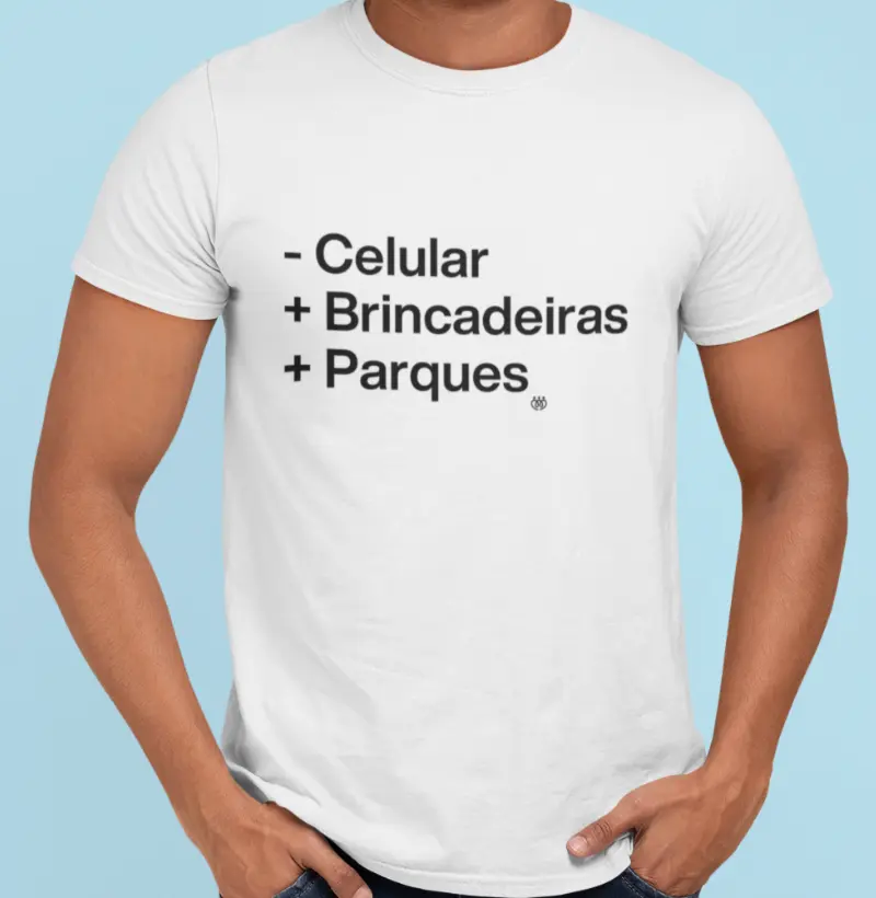 Menos celular, mais brincadeiras, mais parques