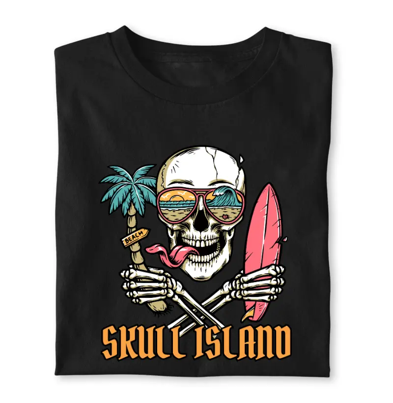 Skull in the Waves T-SHIRT