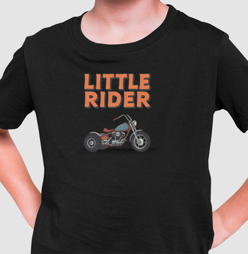 Camiseta Infantil LITTLE RIDER (Minimoto Custom)