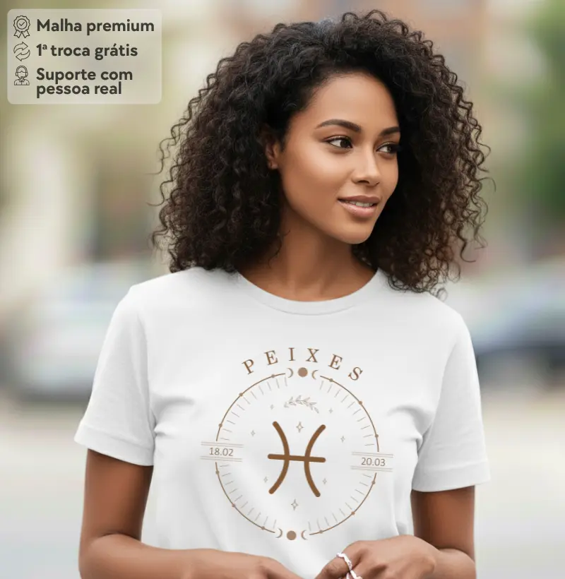 Camiseta Zodíaco Peixes