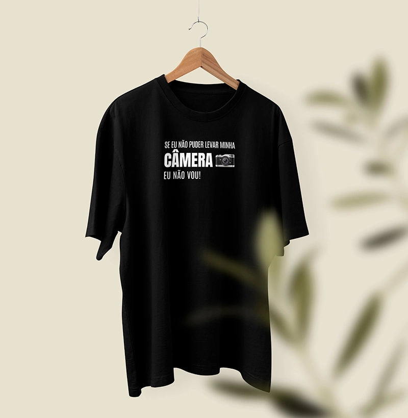 Camiseta Fotógrafo - Se eu não puder levar minha câmera, eu não vou