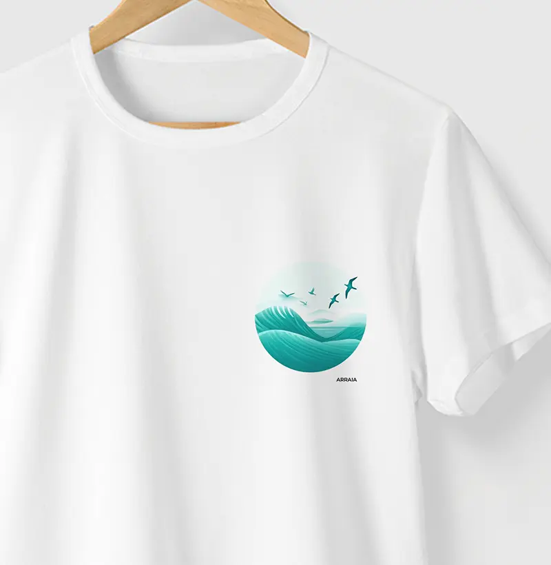 Camiseta BIRD SEA - BRANCA - (100% Algodão)
