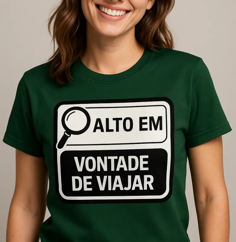 Alto em vontade de viajar