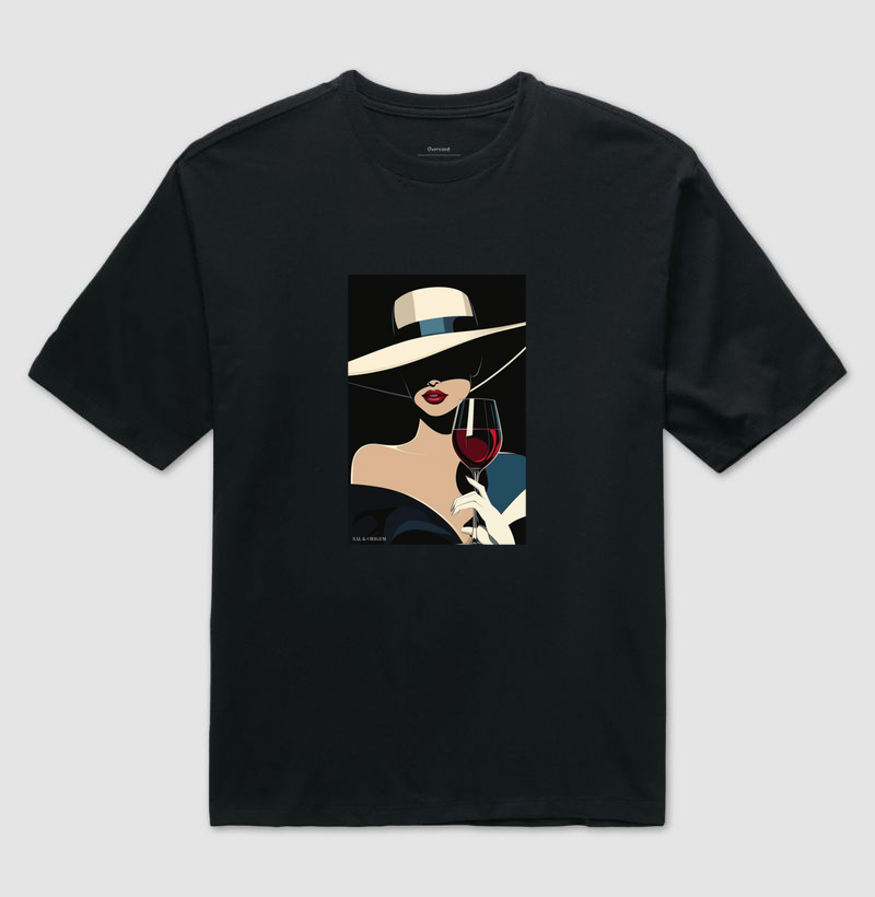 Elegant wine drinker