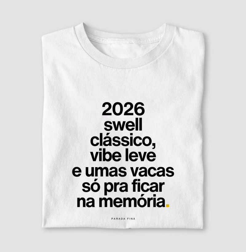 2026 swell clássico, vibe leve e umas vacas só pra ficar na memória.