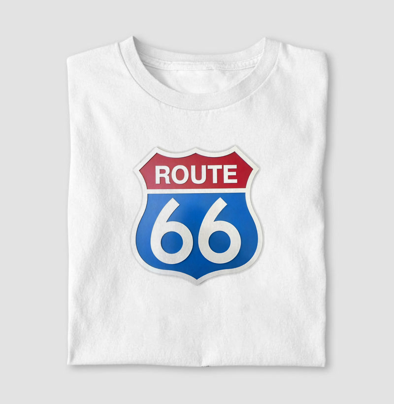 Camiseta Grande Placa Route 66
