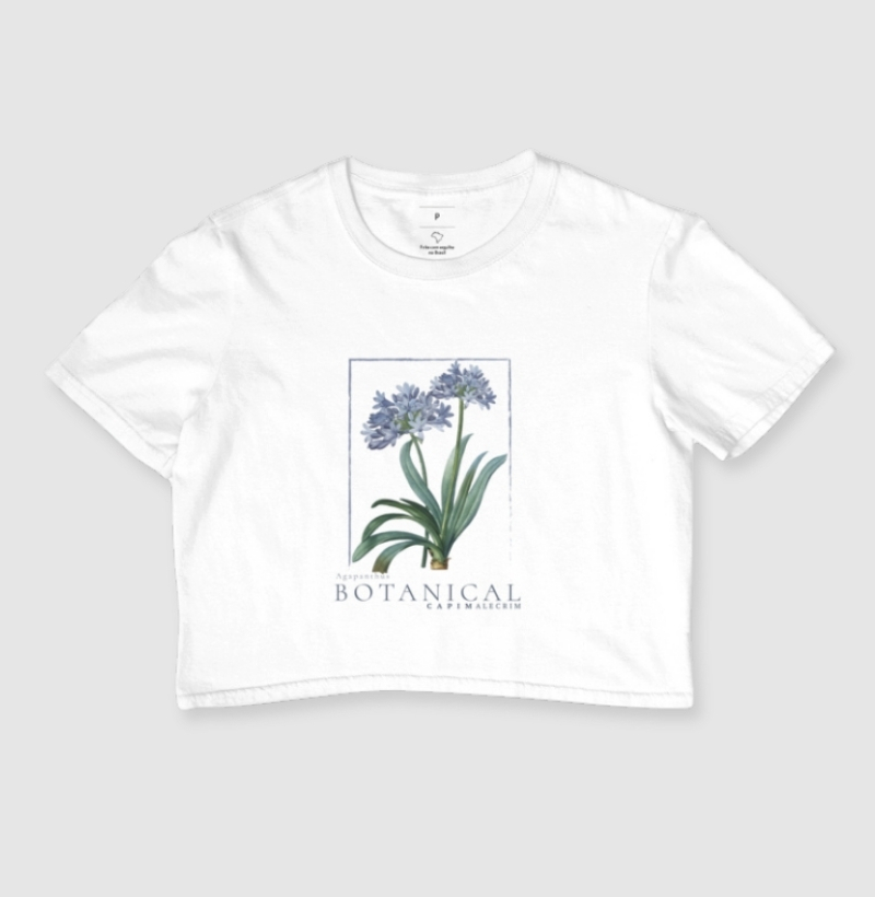 T-shirt Cropped Botanical Agapanto
