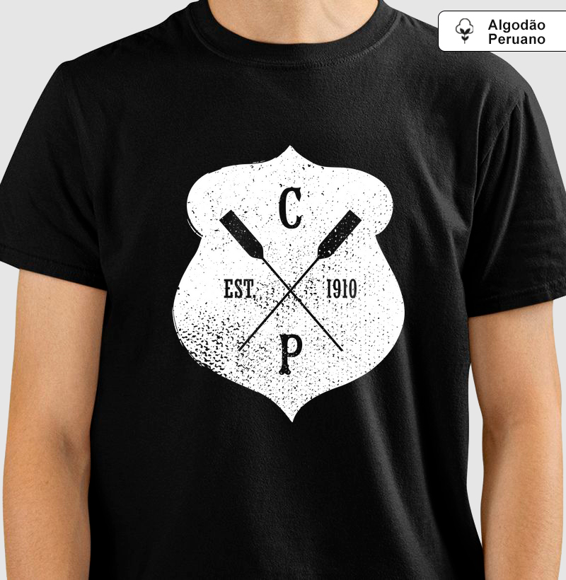 Camiseta Masculina Peruano - Escudo Vintage
