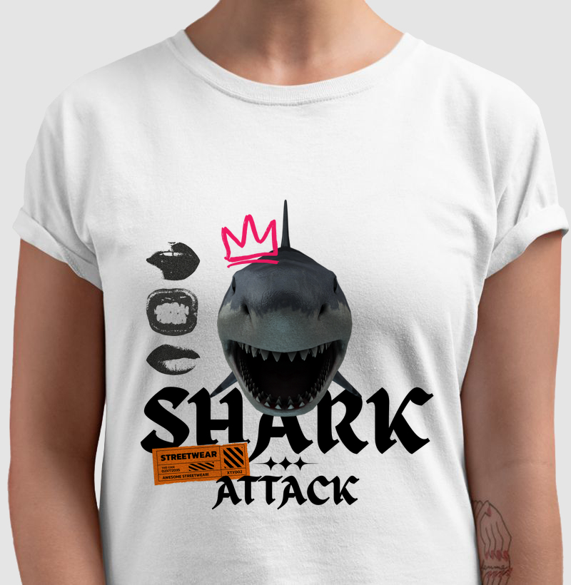 Cami Clássica — Shark Attack