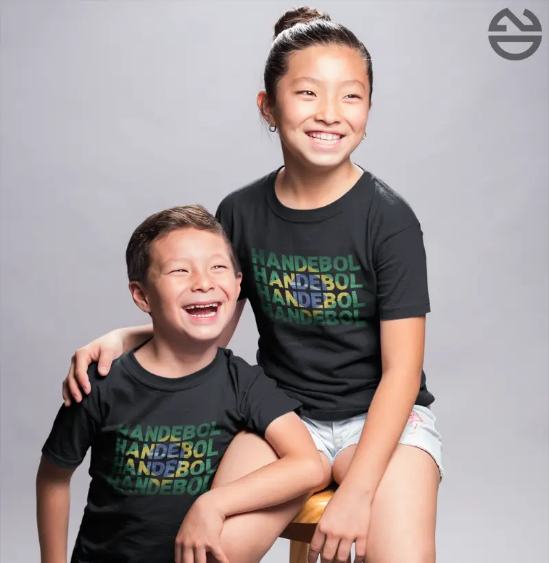  Handebol KIDS bandeira do Brasil em degradê.
