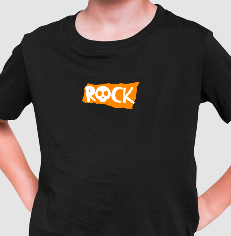 Camiseta Infantil Rock Minimalista