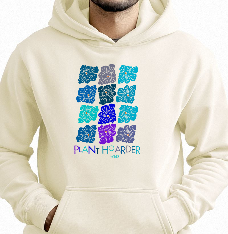 Plant hoarder flores azuis